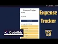 Building Expense Tracker with JavaScript iCodeThis Challenge