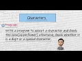 Character type data and its functions using Blue-J part-2 Hindi