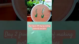 Fabric Hair Clip DIY 100 Days Pinterest Inspired Hair Pins Day 2 