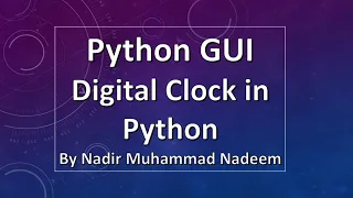 Digital Clock in Python Using Date Time Function tkinter