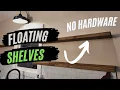 Floating Shelves without the expensive hardware