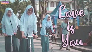 cherrybelle love is you cover taya reikhansa risma putih abu abu