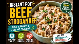 tender beef stroganoff in the instant pot comfort food made easy
