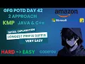 Longest Prefix Suffix GFG POTD KMP Java C 08-08-25