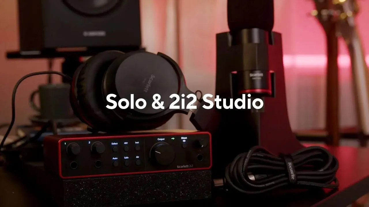 Focusrite Scarlett Solo Studio USB Audio Interface (4th Gen