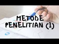 Download Lagu METODE PENELITIAN (1) - PENGANTAR, PENGERTIAN \u0026 PENDEKATAN PENELITIAN