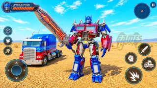 Futuristic Optimus Prime Transformers: Truck Robot City Battle 2026 Part 23 - Android Gameplay
