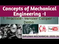 CME I -Session 7 Steel Rule, Vernier Caliper_ Demo