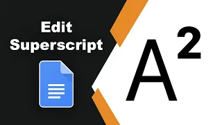 How to edit or change superscript in google docs