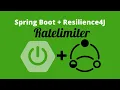 Spring Boot Resilience4J Ratelimiter Ratelimiter pattern