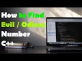 How To Find Evil Odious Number In C Easy Method FAST NU CFD