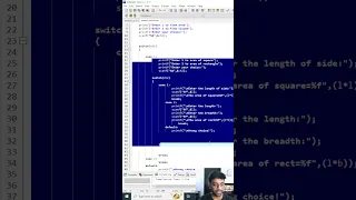 Learn nested switch-case with simple program that calculates area and volume based on user input