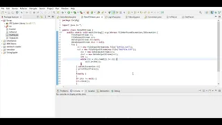 DataInputStream and DataOutputStream in Java using Eclipse
