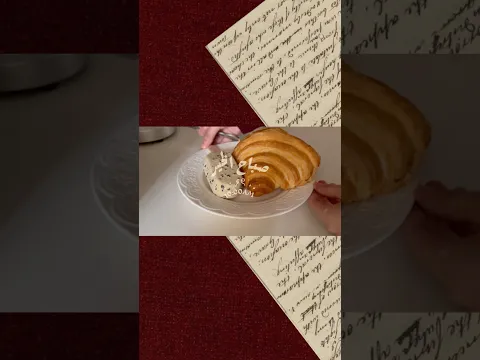 جربت ترند الكرواسون والايسكريم!