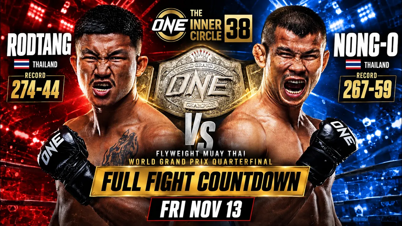 Rodtang vs. Nong-O • Flyweight Muay Thai World Grand Prix Quarterfinal | Full Fight Countdown