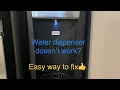 Water dispenser doesn t work Easy way to fix