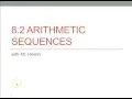 8-2 Arithmetic Sequences