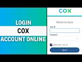 Cox Internet Login How to Login Sign In Cox Internet Account Online 2024