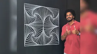 Beautiful Line Art | Blackboard Design | Tutorial 