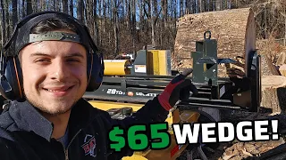 28 Ton Log Splitter Running A 4-WAY Wedge From Tractor Supply