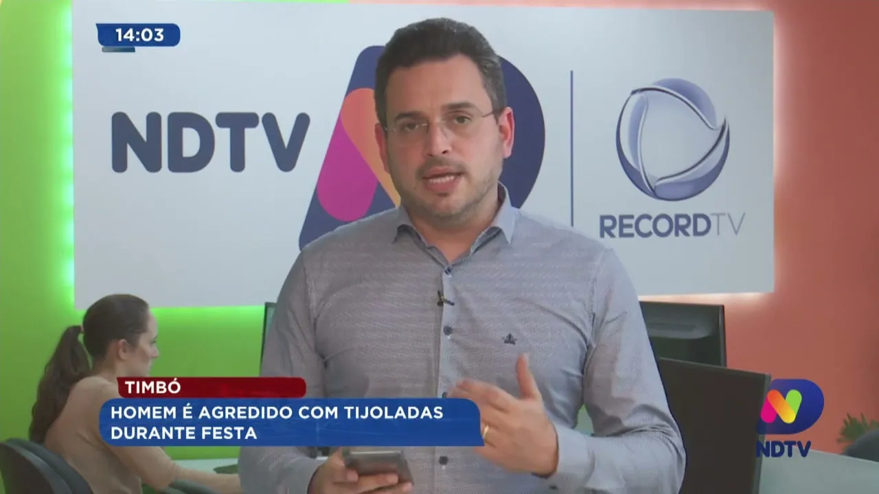 Timbó: homem é agredido com tijoladas durante festa