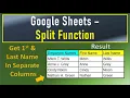 Google Sheets Split Function