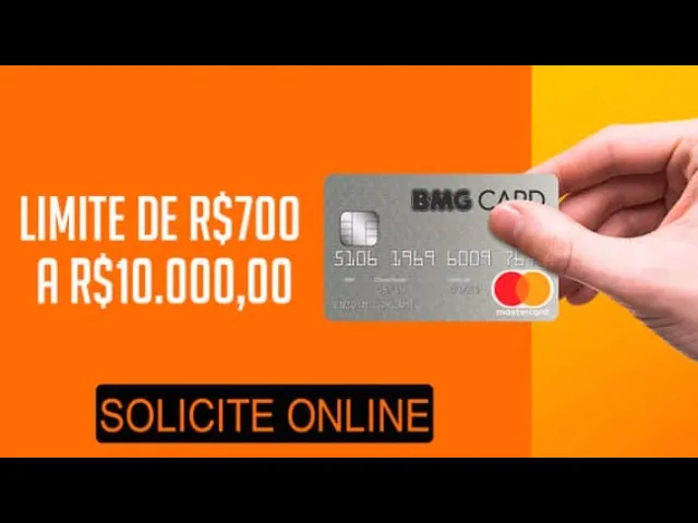 CARTÃO DE CRÉDITO BMG, AGORA QUALQUER UM PODE SOLICITAR