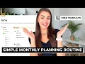 Monthly Planning Routine To Balance Work Life FREE Notion Planner Template