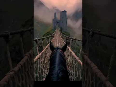 “Crossing theRope Bridge Into the Lost Castle 🏰✨”|| Golden Brown ✨💛|| Old Vibe 🗿|| HHH Official⚓️