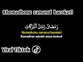 Download Lagu romadhonu zamanul barokati (Lirik Arab, latin dan terjemahan) Viral Tiktok