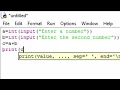 Addition subtraction multiplication and division in python in hindi and english