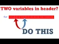 For Loop With Two Different Variables in Header