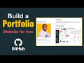 Build a Portfolio Website for free using Github Beginners