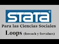 Stata Loops foreach y forvalues