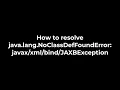 Java How to resolve java lang NoClassDefFoundError 5solution
