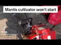 Repairing a Mantis cultivator that won t start Carb fuel line replacement
