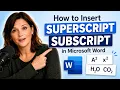 How to Insert Superscript and Subscript in Microsoft Word