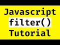 Javascript Array Filter Tutorial