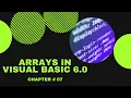 VB Chapter 07 Arrays in Visual Basic 6 0 VB