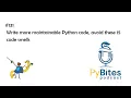 Pybites Podcast 131 - Write more maintainable Python code avoid these 15 code smells