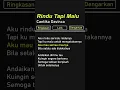 Download Lagu Lirik lagu Rindu tapi malu cantika davinca