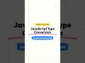 JavaScript Type Conversion