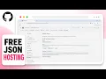How to Host a JSON File with GitHub Pages 2026 Public Data