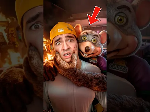 Me ATACÓ el Ratón de Chuck E. Cheese 🐭😨 #shorts