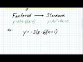 A1 - Converting Factored Form to Standard Form