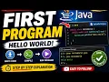 How to Write First Java Program Hello World Explained Beginner Friendly l