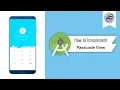 How to Implement Passcode View in Android Studio PasscodeView Android Coding