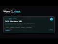 Building 12 APIs in 12 Weeks URL Shortener