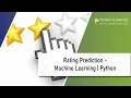 Rating Prediction - Machine Learning Python IEEE Projects Pantech elearning