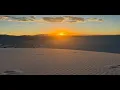 Sunset at the White Sands National Park Tularosa Basin-Las Cruzes New mexico